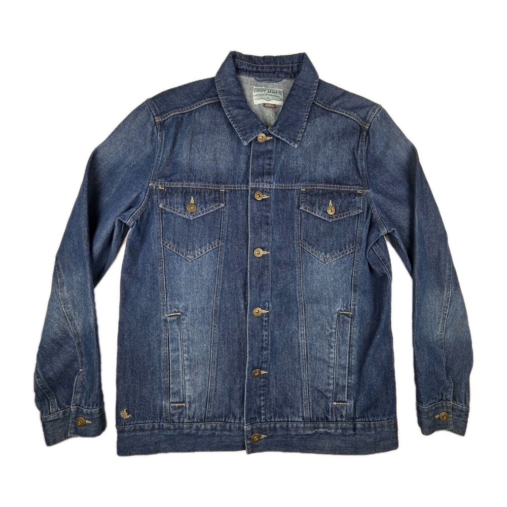 Men's Casual Denim Button Down Shirt